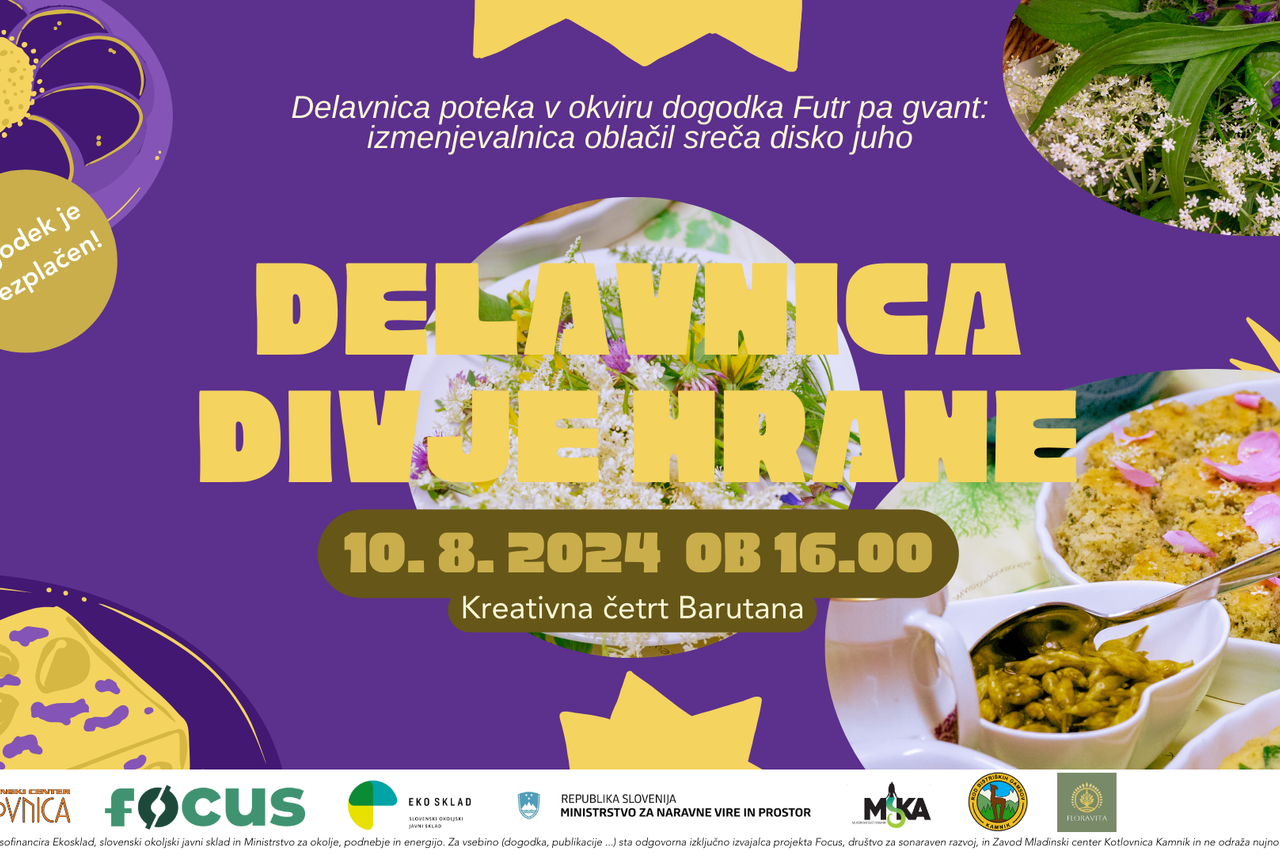 Delavnica divje hrane z degustacijo