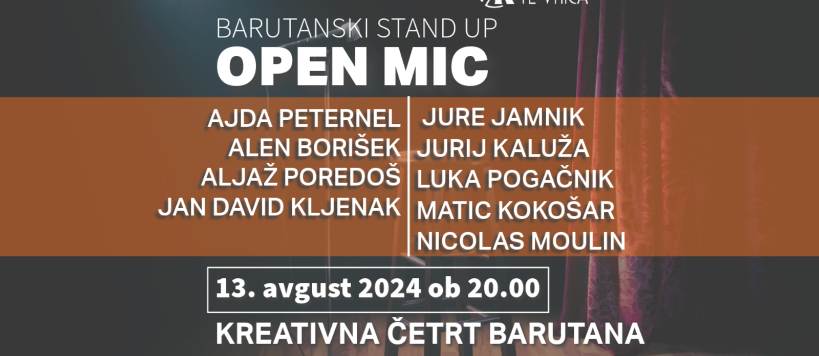 Barutanski stand up: Open mic