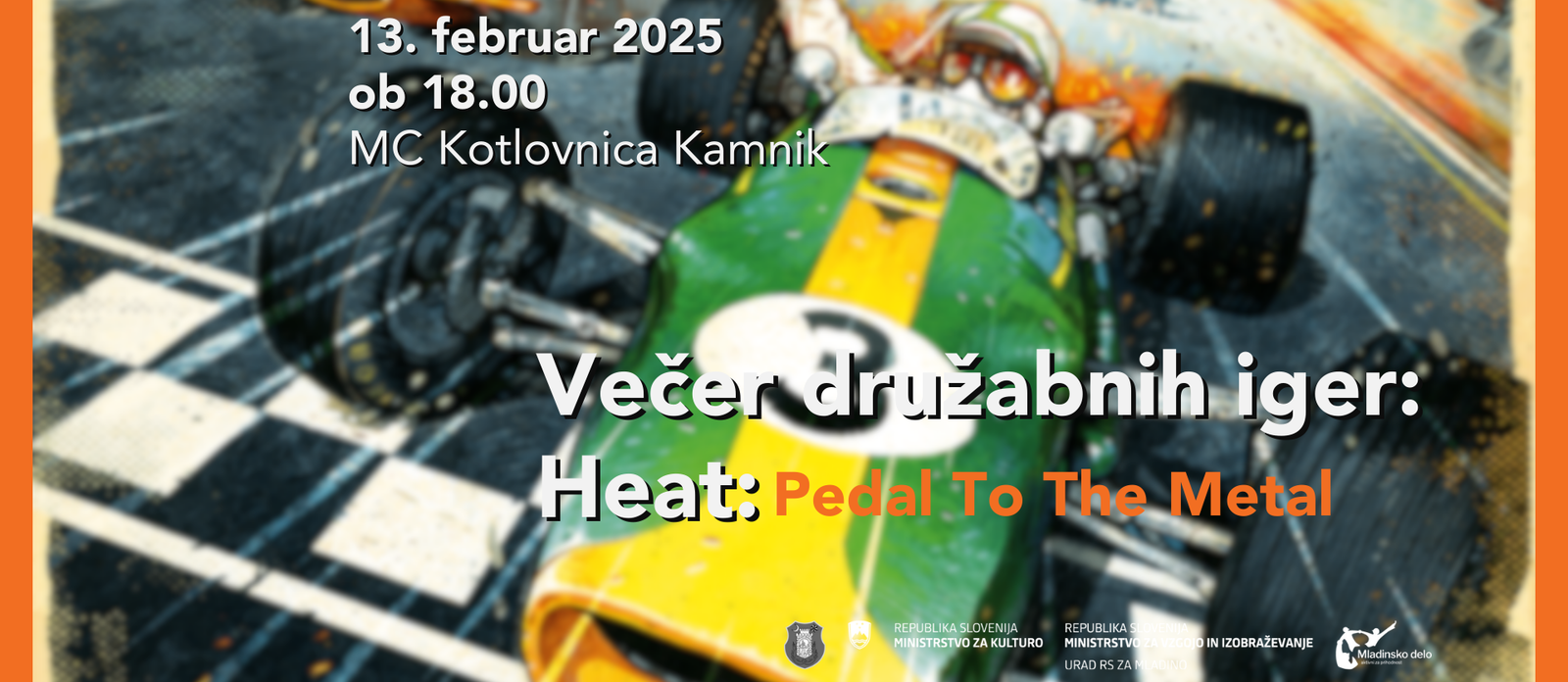 Večer družabnih iger: Heat: Pedal to the Metal 