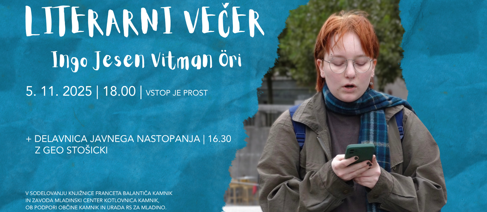 Literarni večer z Ingo Jesen Vitman Öri