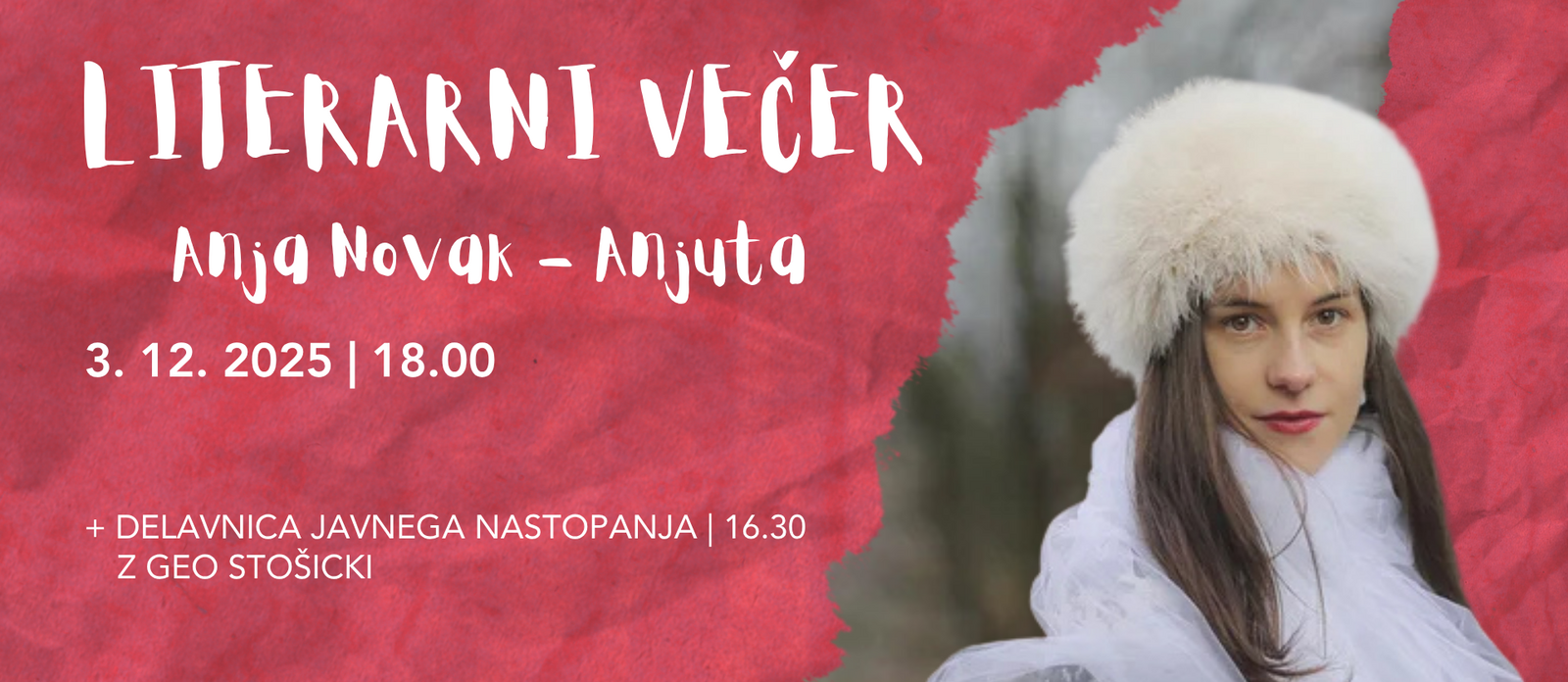 Literarni večer: Anja Novak - Anjuta (zbirka Žilažili)