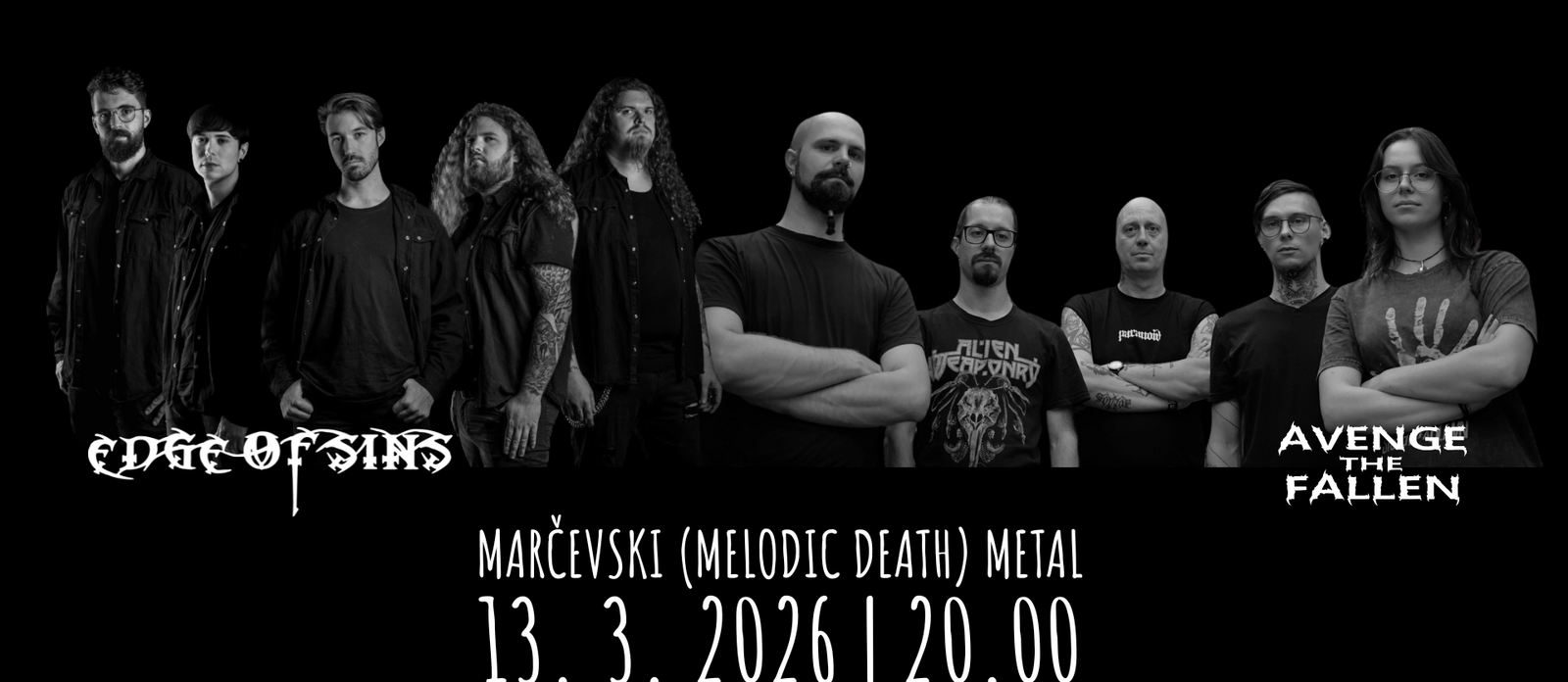 Marčevski metal: Edge of Sins + Avenge the Fallen