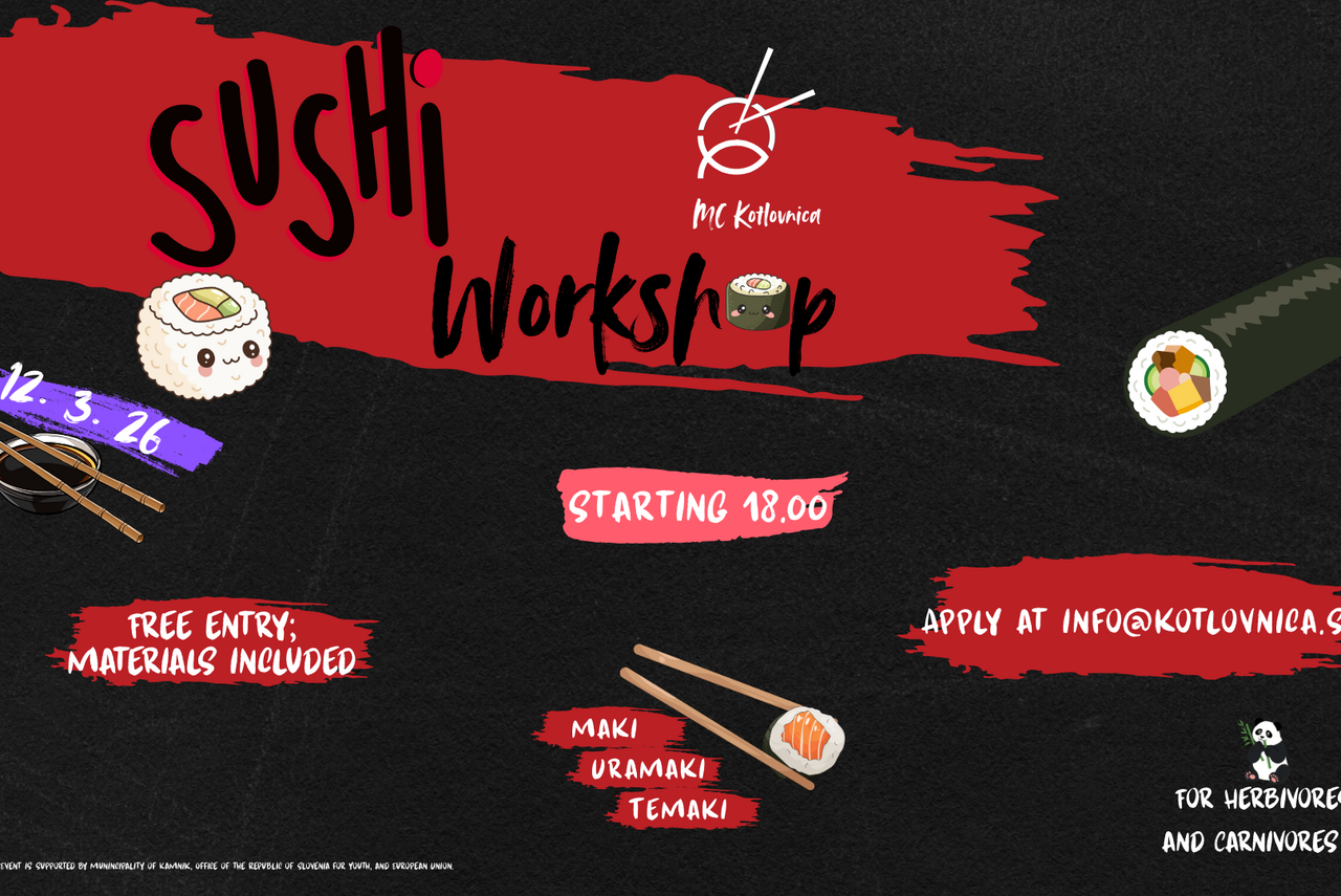 Sushi workshop – delavnica priprave sušija