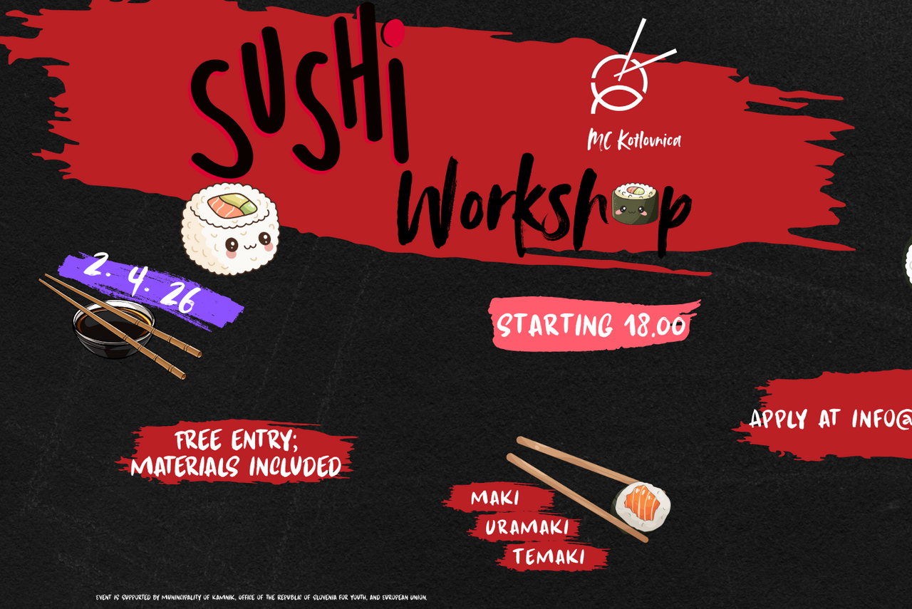 Sushi workshop 2 – delavnica priprave sušija / ZAPOLNJENO