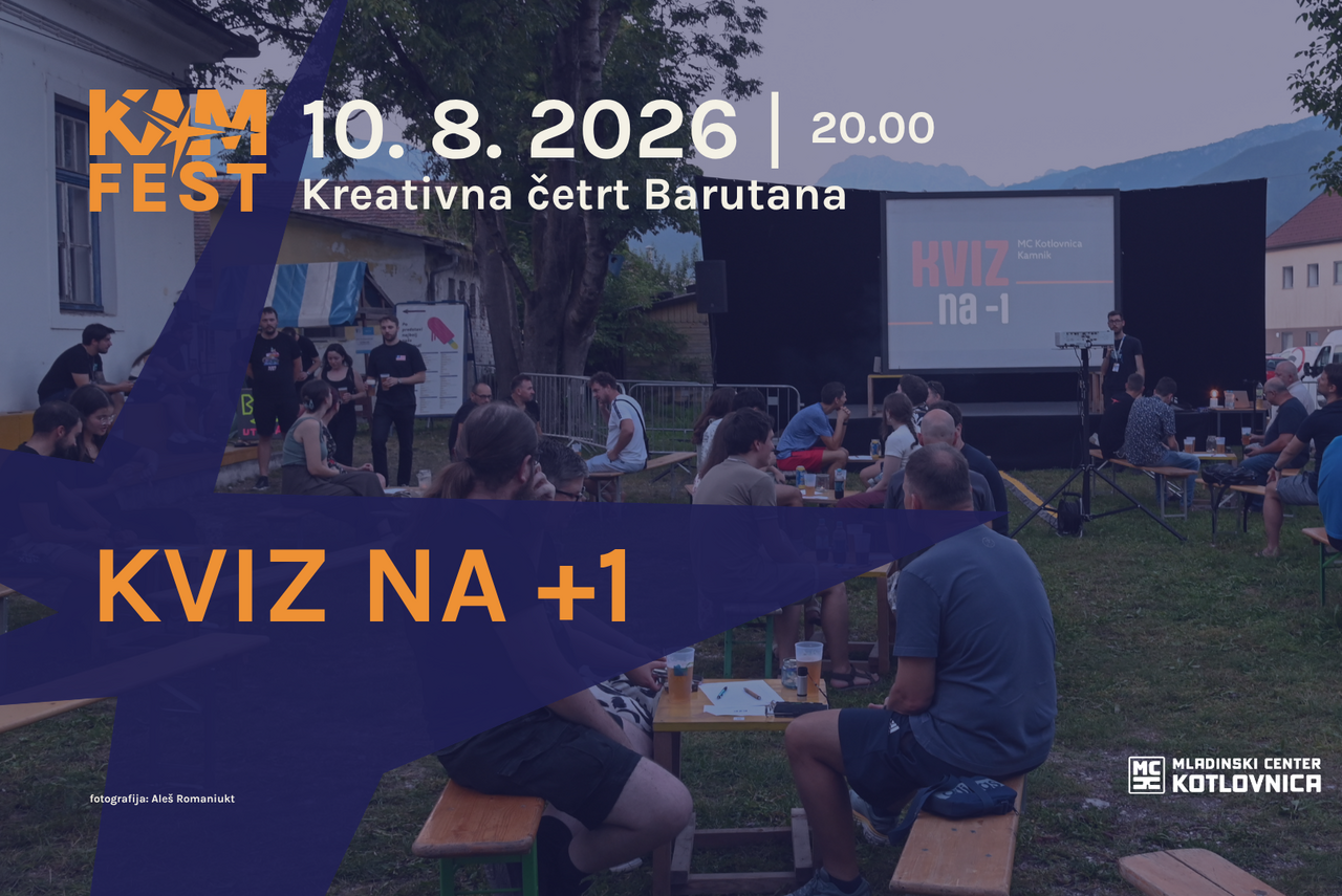 Kviz na +1 | Kreativna četrt Barutana
