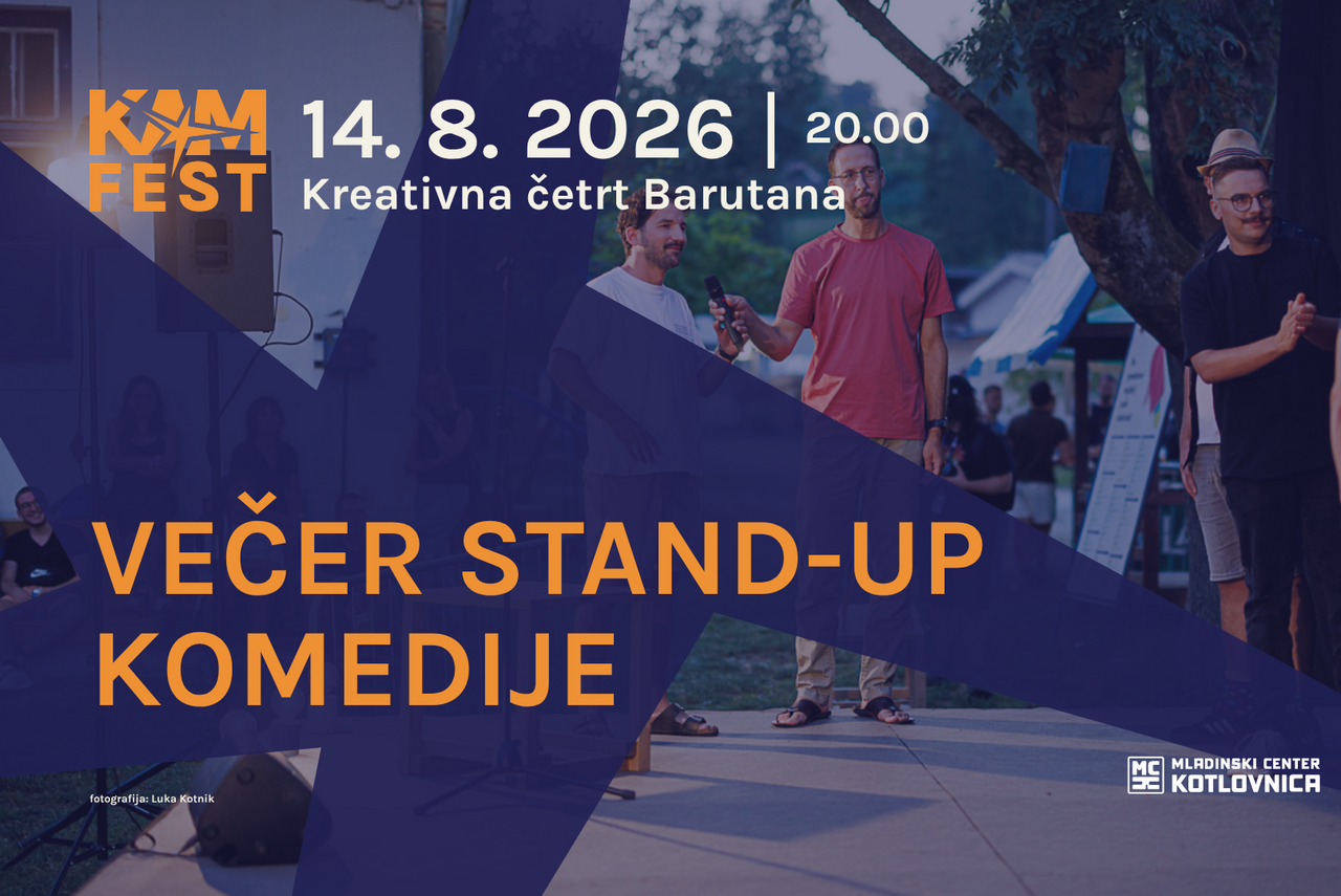 Večer stand up komedije | Kreativna četrt Barutana