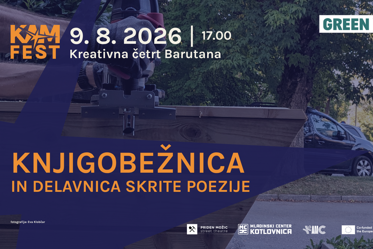 Odprtje barutanske knjigobežnice in delavnica skrite poezije | Kreativna četrt Barutana