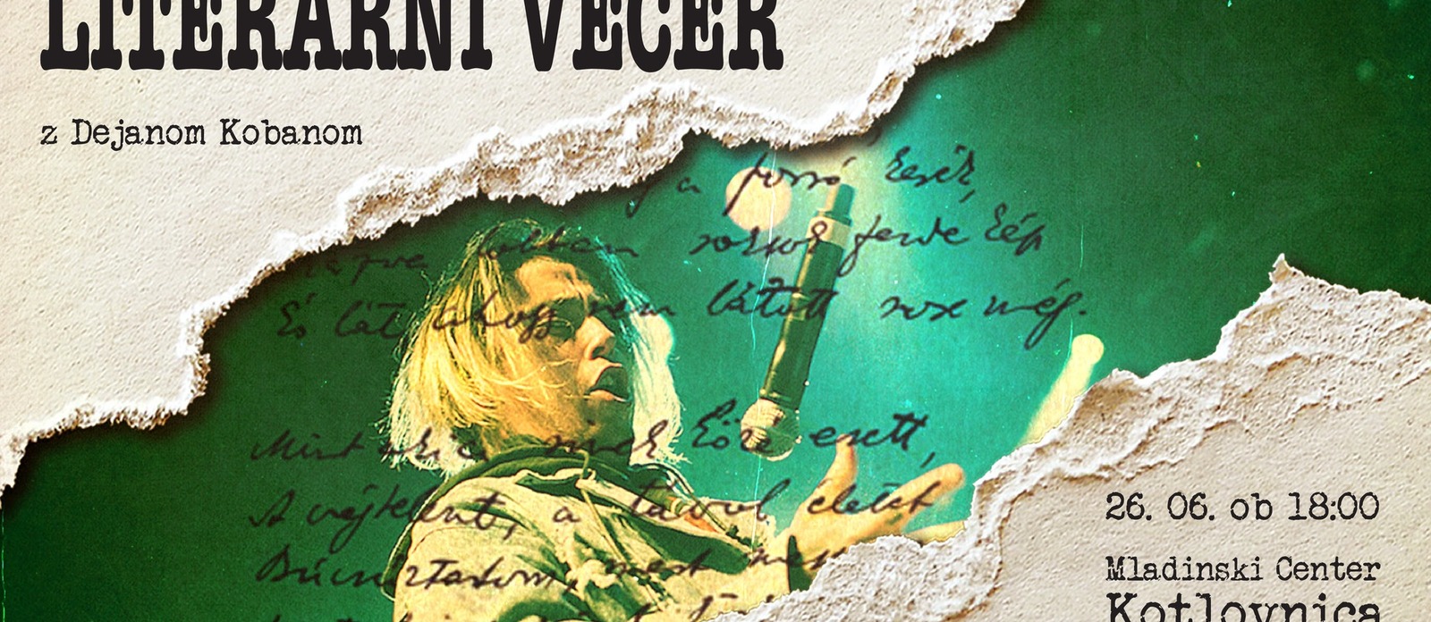 Literarni večer z Dejanom Kobanom