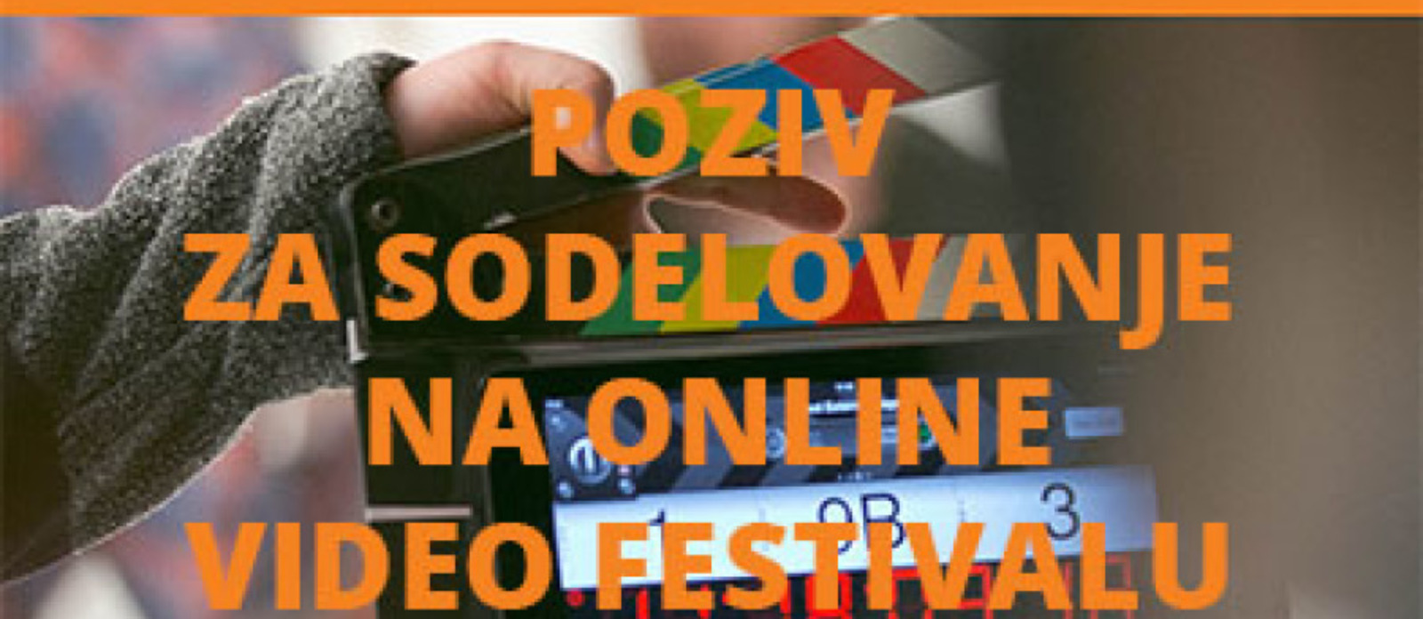 Poziv za sodelovanje na online video festivalu »Med štirimi stenami«